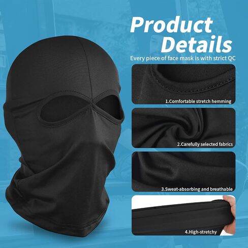 YESLIFE Ski Mask, Balaclava Face Mask for Boys and Girls – Cosplay Costume Accessory for Halloween Party in Saudi Arabia