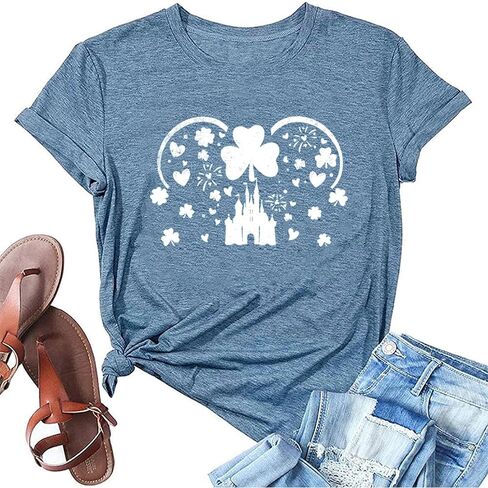 Magic Shirts for Women Cute Castle Graphic Vacation Tops in Saudi Arabia