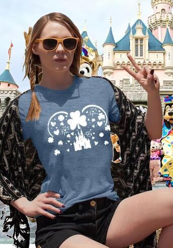 Magic Shirts for Women Cute Castle Graphic Vacation Tops in Saudi Arabia