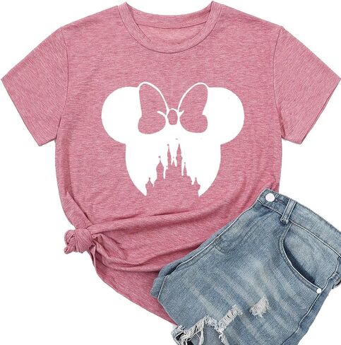 Magic Shirts for Women Cute Castle Graphic Vacation Tops in Saudi Arabia