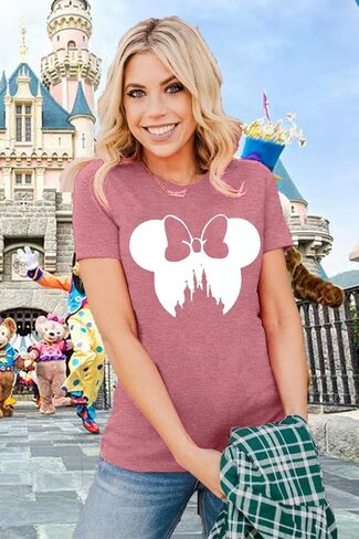 Magic Shirts for Women Cute Castle Graphic Vacation Tops in Saudi Arabia