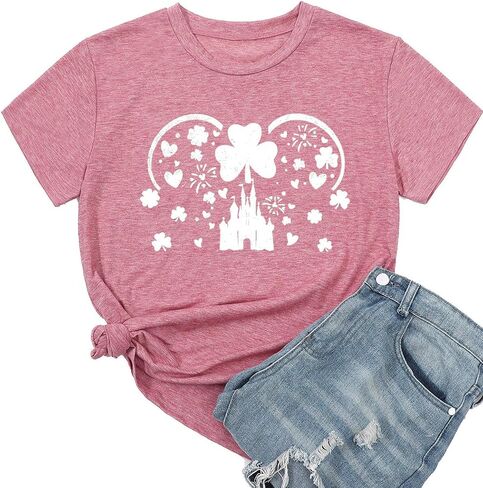 Magic Shirts for Women Cute Castle Graphic Vacation Tops in Saudi Arabia
