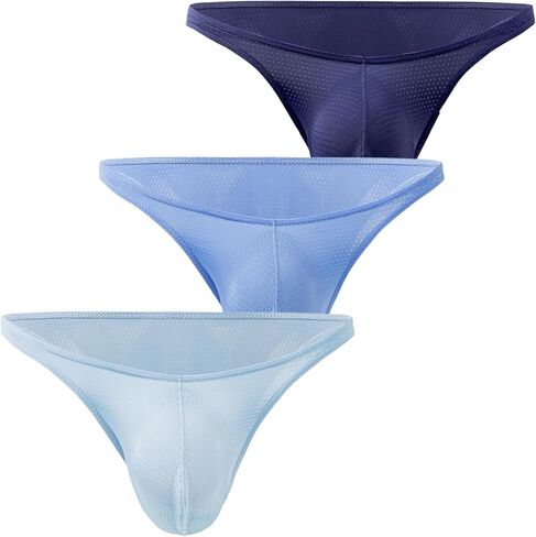 Mens Mesh Triangle Briefs Underwear Bikini Briefs Bulge Pouch Breathable Underpants Brief in Kuwait