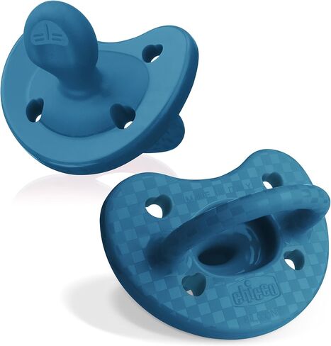 Chicco PhysioForma 100% Soft Silicone One Piece Pacifier for Babies 0-6 Months | BPA & Latex Free | Reusable Case | Soft Pink, 2pk in Saudi Arabia