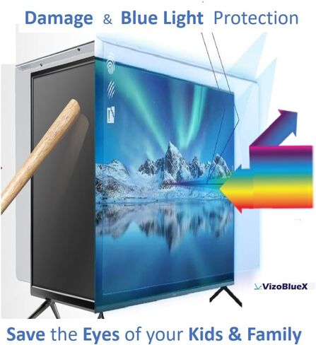 VizoBlueX 23-24 inch Anti-Blue Light Filter for Computer Monitor. Screen Protector Panel 21.5" x13.0 Blocks Blue Light for LCD TV PC iMac 24 Retina in Kuwait