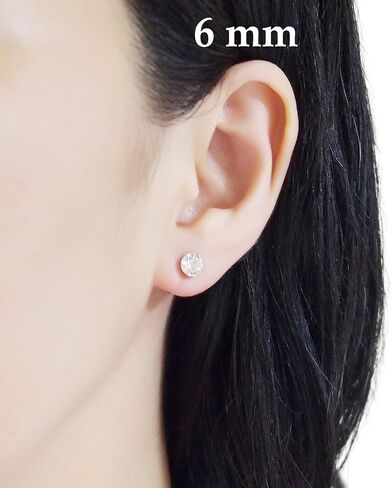 Star Clear Swarovski Crystal Invisible Clip On Stud Earrings Blue Light Orange Purple Silver Square Rhinestone Screw Back Gold Dangle Clip Earrings Miyabi Grace in Kuwait