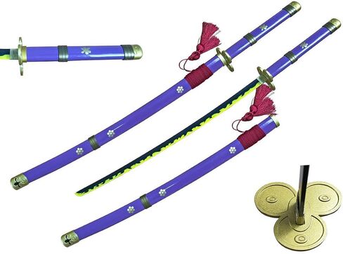 41 Inches Fantasy Japanese Style Anime One Piece Sword Stainless Steel Zoro Katana in Saudi Arabia