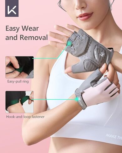 KEEP Workout Gloves for Women and Men - Weight lifting gloves with Silicone Grip, Exercise Gloves for Cycling, Gym Training, Fitness, Pull-up, Full Palm Protection & Breathable in Saudi Arabia