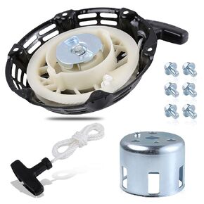 Pull-Start-Recoil-Starter Cover fit for Harbor Freight-Predator Rato 212cc 6.5HP 7HP OHV Engine Go Kart Pit Bike Generator Lawnmower
