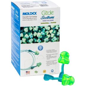 Moldex Glide® Soothers Moisturizing Uncorded Foam Earplug 6980, NRR 31dB