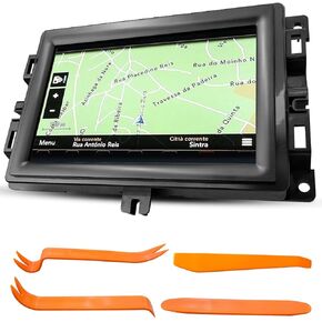 TIKSCIECNE 7" Touch Screen Display with Bracket Fit for Jeep Compass 2017-2020 Replace TDO-WXGA0700K00057-V1 LMB-K00057BL-A, LCD Display Radio Navigation Monitor with Mounting Tools Kit