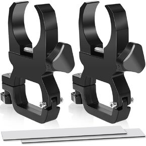 2PCS UTV Drive Belt Holder Fit 1-2" Roll Bar, Universal Spare Belt Mount Adjustable Metal Drive Belt Bracket for Can Am Maverick x3 Defender Polaris RZR Ranger KRX Teryx Mule Talon Pioneer SXS