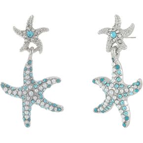 Ocean Earrings for Women | Starfish Earrings | Seashell Earrings | Ear Cuffs Clip-On Earrings Non Piercing for Women|Summer Beach Ocean Jewelry for Women