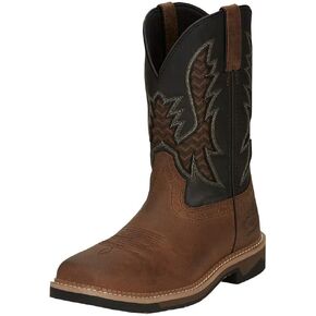Justin Men's Bolt 11" Stampede Soft Toe Work Boot