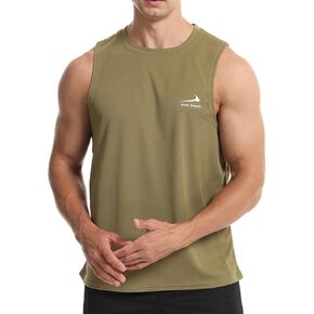 Men's Sleeveless Gym Shirts Quick-Drying Training Running Bodybuilding Athletic Tank Top