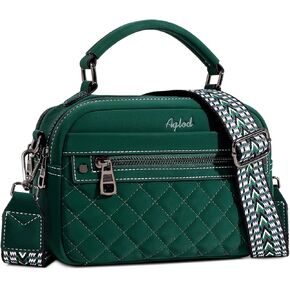 Crossbody Bags for Women Vegan Leather Shoulder Handbags Small Cross Body Purses for Women Trendy with Wide Strap