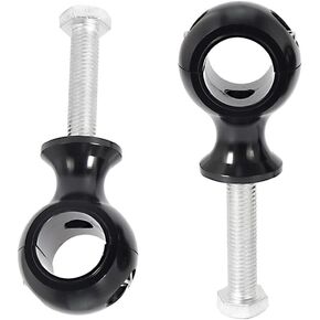 Handle Bar Riser Mount Clamps, Motorcycle Fat Round Handlebar Risers Clamp .2CM/0.9IN Chrome