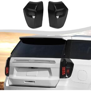 Tail Light Lamp Taillight Guard Cover Fit for Chevy Suburban 2020-2025 & Chevy Tahoe 2020-2025,Rear Light Frame Exterior Accessories,Smoked Black