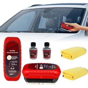 Wakbalxc 2PCS Glass Cleaning Board，Updated Version Automotive Oil Film Cleaning Brush