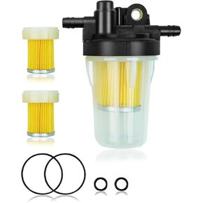 Fuel Filter Valve Assembly with O-Rings Fit for Kubota L B M-Series RTV Tractor, Replace 6A320-58862 6A320-58830 6A320-59930 PF9911 33830