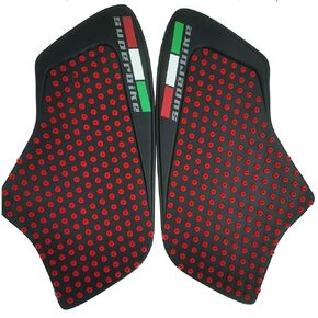 Red Gas Fuel Tank Pad Traction Side Fuel Knee Grip Decal Compatible with Ducati Super Bike 696 796 1100 EVO S Monster 1200 848 M1100 1200 Multistrada 1260 S4RS Street Fighter