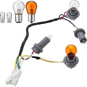 92450-3Q000 Tail Lamp Holder and Wiring with 8 Halogen Bulbs Tail Light Assemblies Compatible with Hyundai Sonata 2011 2012 2013 2014, Exterior, Rear 92450 3Q000 1 Pack