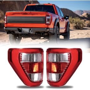 مجموعة ضوء الذيل متوافق مع 2021-2023 F150 Halogen OE Presection Drive Left Side Brake Lights (يسار)