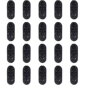 COHEALI 20pcsrollers Clips Er Beaded Shades Cord Roman Replacement Ball Connectors Connector Vertical Plastic Black Chain Blind Blinds Ers
