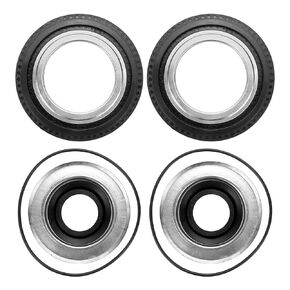 Front Axle Vacuum Knuckle Seal & Hub O-Rings with Dust Assembly Compatible with 2005-2019 Ford F250 F350 F450 F550 Super Duty Dana 60 Replaces 2017426 2014835 54983