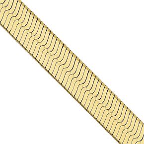 Avariah Solid 10K Gold 4mm 4mm Silky Herringbone Chain -16.0 "18.0" 20.0 "22.0" 24.0 "