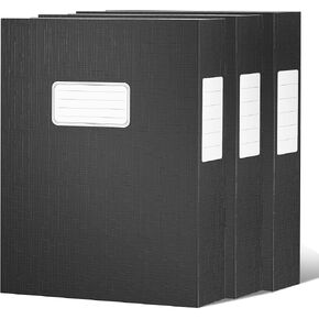 JiaWei A4 Storage File Boxes, White Archives Cases With Lid, 9.4×1.5×12.5 Inches Document Storage Filing Box For Office