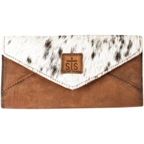 Sts Ranchwear Womens على غرار جلد البقر/حقيبة Crossbody جلد تان