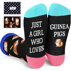 HAPPYPOP Guinea Pig Gifts for Guinea Pig Lovers - Funny Guinea Pig Socks for Women, Funny Guinea Pig Gifts for Teen Girls