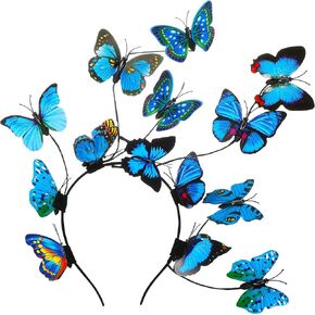 Coucoland Butterfly Fascinator Hat Derby Fascinators Butterfly Headpiece for Festival Halloween Costume Party