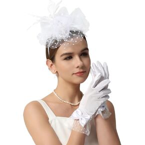 2025 قبعات Kentucky-Bedby Hats for Women Church Tea Party Associory مع قفازات الدانتيل in Kuwait