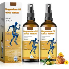 Magnesium Oil and Bee Venom Joint Healing Spray,Magnesium Oil Joint Spray for Muscle and Joint Recovery(2PCS)