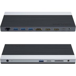 WAVLINK DisplayLink Docking Station Triple Monitor, 4K@60Hz for 3 Monitors, 130W Charging for Thunderbolt 4/3, USB-C/A, M1 M2 Mac/Windows/Chrome, HDMI, 2 DP, 5 USB Ports, LAN, Mic/Audio