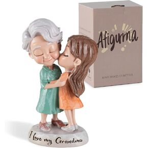 Grandma Birthday Gifts: I Love You Grandma Figurine Gift from Granddaughter - Grandmother Gifts for Mothers' Day - Meaningful Gift for Grandma Nana Gigi Christmas