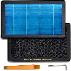 Air Conditional Replacement with Activated Carbon for Tesla Model 3 Model Y HEPA Cabin Air Filter Accessories 2016-2024 2025 Juniper Highland Upgraded Version(2 Pack)