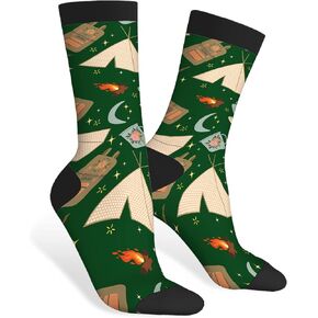 AOYEGO Volleyball Funny Socks Water Polo Balls Iridescent Novelty Casual Crew Socks Contrast Color Design for Women Men Gift