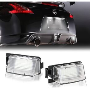 LED لوحة ترخيص LIGHT ل NISSAN 350Z 370Z GT-R Versa Cube Leaf & Infiniti G25 G35 G37