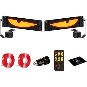 LED Eyes for Truck Windshield, 2PCS 23.6inx4.73in Devil Eyes Light for Windshield, Devil Eyes Light for Car, Truck, SUVs, Idea