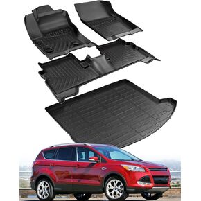 for Ford Escape Floor Mats 2019-2013 All Weather Rubber for Escape Floor Mats 2019 2018 2017 2016 2015 2014 2013 for Ford Escape Accessories 2019-2013