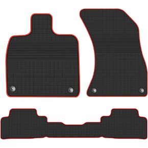 HD-Mart Car Floor Mats Rubber for Audi Q5 SQ5 2009-2017 Full Black Automotive Floor Mats جميع الحصير بطانة أرضية أرضية لمقاهي للماء لـ Audi Q5/SQ5 2017-2009 1st و 2nd الصف
