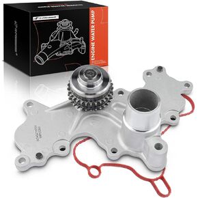 A-Premium Engine Water Pump with Gasket Compatible with Ford Mustang F-150 Expedition 2015-2017 Transit-150 Transit-250 Transit-350 HD & Lincoln Navigator 3.5L 3.7L