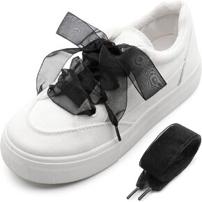 Snow Yarn Shoe Laces: Wide Leopard Flat Sneakers Shoelaces 2 Pair