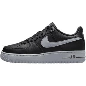 Nike Air Force 1 Big Kids' Shoes (HQ3807-001, Black/Wolf Grey)
