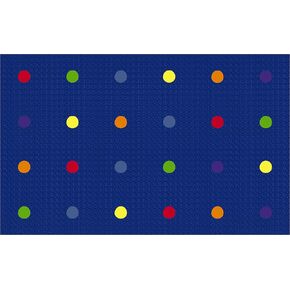 kidcarpet على السجادة الفصول الدراسية للجلوس ، مستطيل 6 '× 8'6 "، متعدد على الأزرق