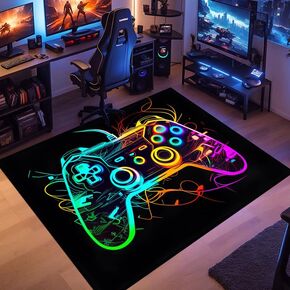 Gaming Rug - Gamer Rug for Boys Bedroom Gaming Carpet - 36x24 inches