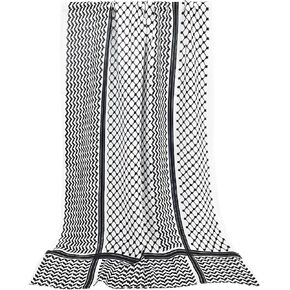 Fashion Keffiyeh – Polyester Head Neck Scarf – Arab Shawl Scarf for Women Girls – Palestine Style and Flag
